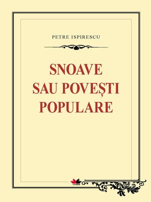 cover image of Snoave sau poveşti populare